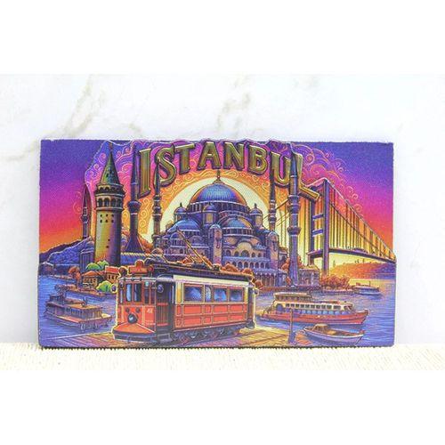 Ahşap İstanbul Temalı Magnet - Model 9