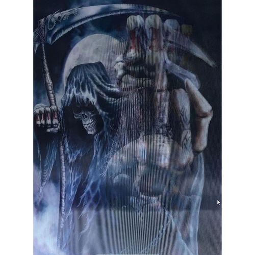 3 Boyutlu Resim 3 Farklı Resim Değişenli Halloween İskelet Tablosu 30x40 Cm