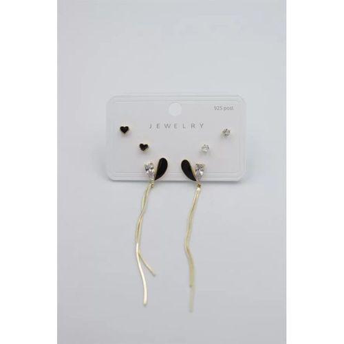 Çoklu Set Küpe - Altın