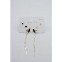 Çoklu Set Küpe - Altın