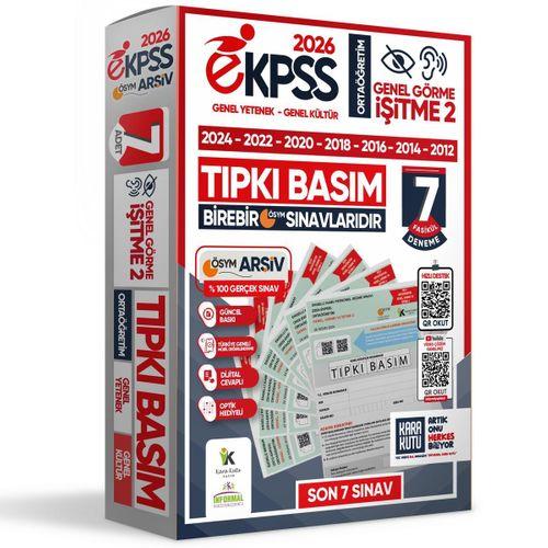 2026 EKPSS Ortaöğretim Genel Görme İşitme-2 ÖSYM Çıkmış Soru Tıpkı Basım 7li Kitapçık Deneme Paketi