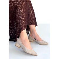 Ferla Bej Rugan Topuklu Ayakkabı