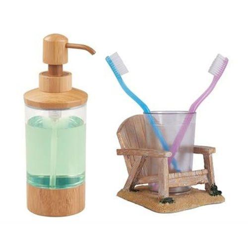 2 Li Banyo Seti,Bambu Kaplamalı Model
