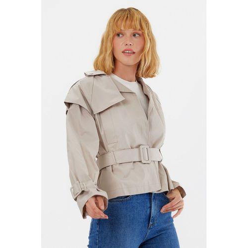 Batik Kısa Kruvaze Trençkot