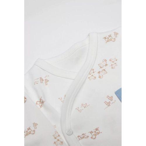 Bistyle Curly Lamb 3'lü Zıbın Takımı 13107 Bej Ekru