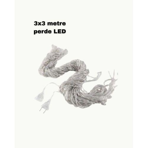 3x3 Led Işık Perdesi Şelale Model İç Dış Mekân Dekorasyonu