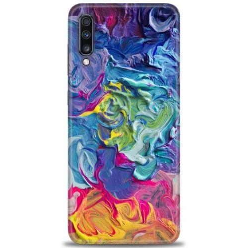Samsung Galaxy A70 Kılıf HD Baskılı Kılıf - Colors + Tam Ekran Koruyucu