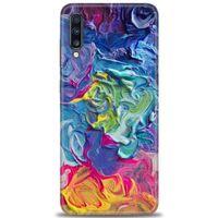 Samsung Galaxy A70 Kılıf HD Baskılı Kılıf - Colors + Tam Ekran Koruyucu
