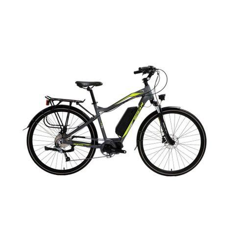 Bisan E-City Elektrikli Şehir Bisikleti Siyah-Yeşil 48 cm
