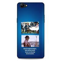 Oppo A79 Kılıf Atatürk (6) Silikon Kılıf Koyu Mavi