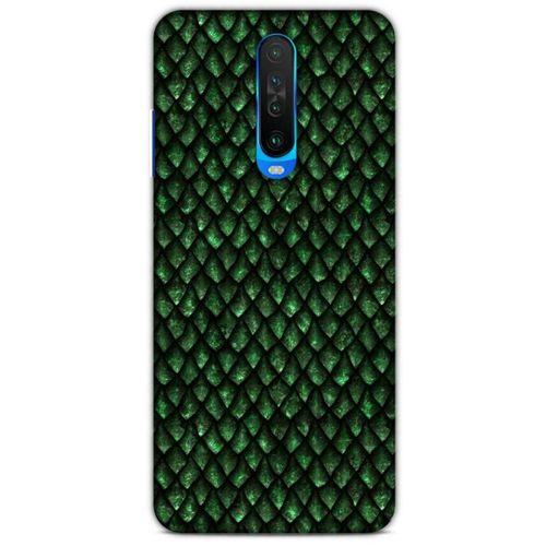 Xiaomi Poco X2 Kılıf Dragons (5) Koruma Kabı Ejderha Koyu Yeşil Pul