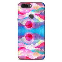 Vestel Venüs V6 Kılıf Pastel Renkler (20) Koruyucu Kılıf Fuşya Mavi