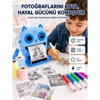 Anında Fotoğraf Basan Çocuk Kamerası Eğitici Ve Eğlenceli Termal Yazıcılı