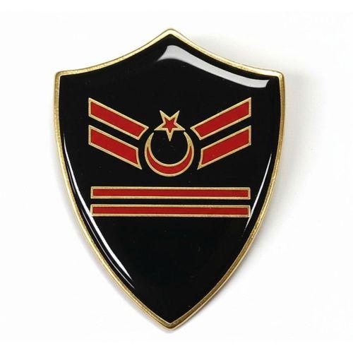 Minyatür Rütbe Sağlık Sınıfı - Uzman Çavuş 2 Kademe Rütbe (Siyah Zemin JANDARMA)