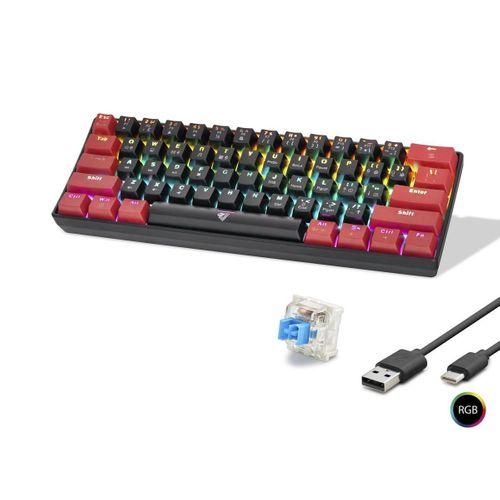 Gaming Mekanik Rgb Klavye Blue Switch - Siyah Kırmızı MF1701BR