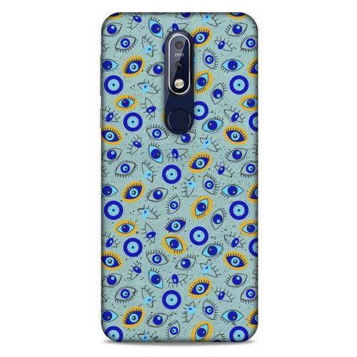 Nazarium (34) Desenli Silikon Kapak Nokia 7.1 Kılıf