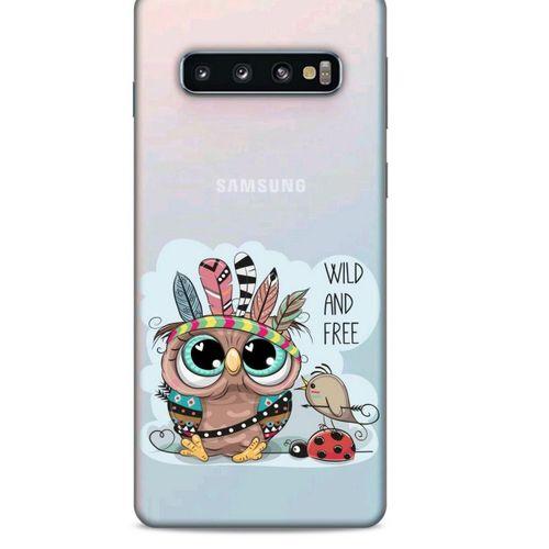 Zoologix (55) Samsung Galaxy S10 Şeffaf Kılıf Silikon Desenli