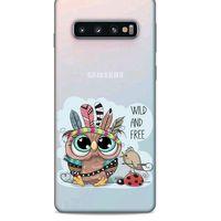 Zoologix (55) Samsung Galaxy S10 Şeffaf Kılıf Silikon Desenli