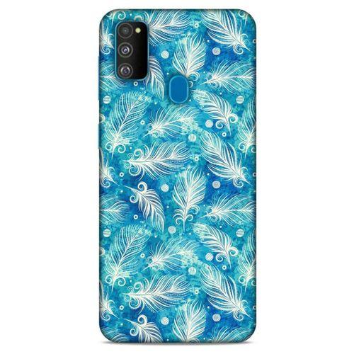 Samsung Galaxy M30s Kılıf Desenli Özel Seri Tüyler (42) Rugged Armor Kılıf