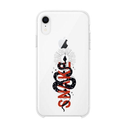 iPhone Xr Snake Premium Şeffaf Silikon Kılıf