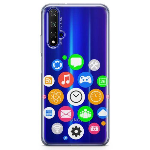 Honor View 20 Kılıf Akıllı Saat Arka Kapak Koruma Desenli Full Koruyucu