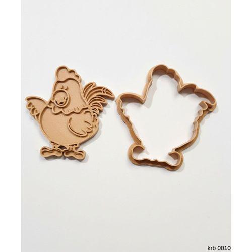 Sevimli Tavuk Sekillendirici Kalip Kurabiye Hamur Kesici Oyun ve Seker Hamuru Seti