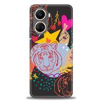 Tecno Camon 19 Pro Kılıf HD Baskılı Kılıf - Kaplan + Tam Ekran Koruyucu