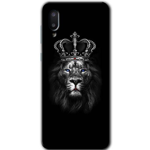 Galaxy A02 Kılıf HD Desen Baskılı Arka Kapak - King Lion