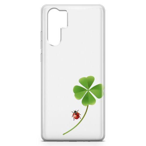 Huawei P30 Pro Kılıf UğurBöceği Yonca Arka Kapak Koruma Desenli Full Koruyucu