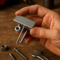 5 Adet 40x20x5mm Neodyum Magnet Güçlü N35 Mıknatıs Köşeli Nikel Kaplama