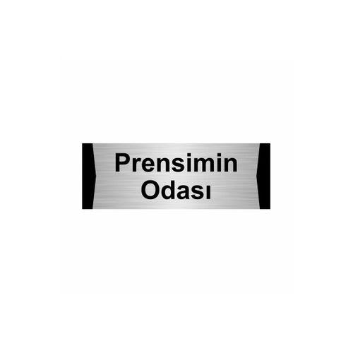 Özarslan Dizayn Prensimin Odası 5X20cm Gümüş Renk Metal Yönlendirme Levhası