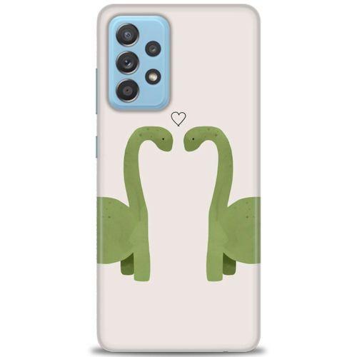 Samsung Galaxy A72 Kılıf HD Baskılı Kılıf - Dinazor Aşkı + Tam Ekran Koruyucu