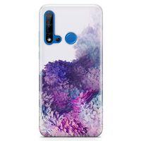 Huawei P20 Lite 2019 Kılıf Galaxy Wall Arka Kapak Koruma Desenli Full Koruyucu