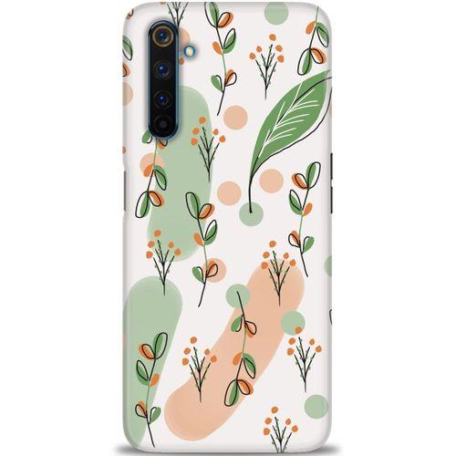 Realme 6 Pro Kılıf HD Baskılı Kılıf - Flower Pattern + Tam Ekran Koruyucu