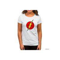 Flash Logo Beyaz Kadın Tişört