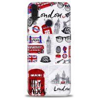 General Mobile GM 10 Kılıf HD Baskılı Kılıf - London Set + Tam Ekran Koruyucu