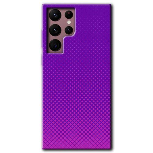 MRCİLETİSİM Samsung Galaxy S22 Ultra Kılıf HD Desen Baskılı Arka Kapak + Temperli Cam - Semantic