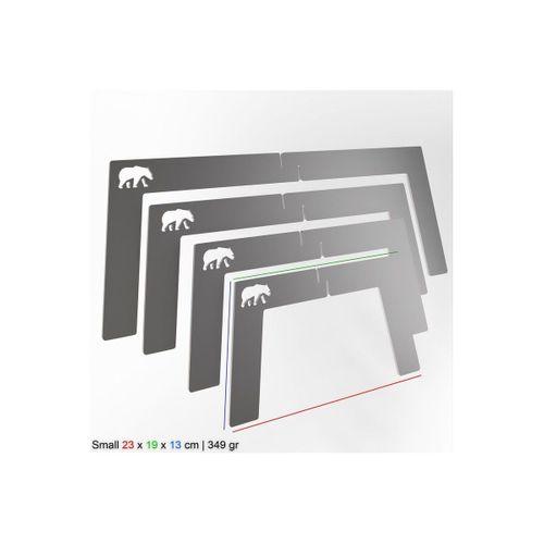 Kamp Ayısı® Bushcraft OX+™: Small Katlanır Ateş Üzeri Metal Kamp Izgarası - Su Geçirmez Taşıma Çantalı