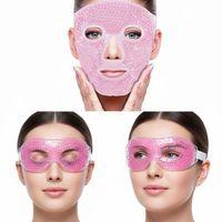 Terapi Jel Boncuklu Yüz Ve Göz Maskesi Seti Pembe Sıcak Ve Soğuk Kullanım