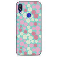 Xiaomi Redmi Note 7 Kılıf Pastel Renkler (50) Shockproof Kılıf Bordo Pembe