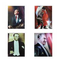 Atatürk Posteri 25X35cm Karışık - 6 adet