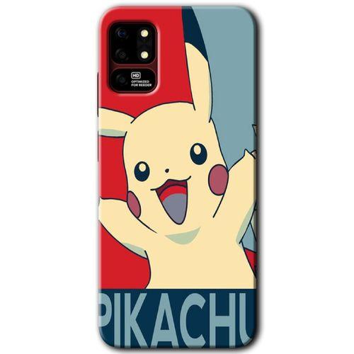 Reeder S19 Max Kılıf HD Desen Baskılı Arka Kapak - Pikaçhu