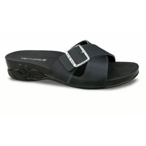 Ceyo Flora 11ı Siyah Ortopedik Kadın Terlik