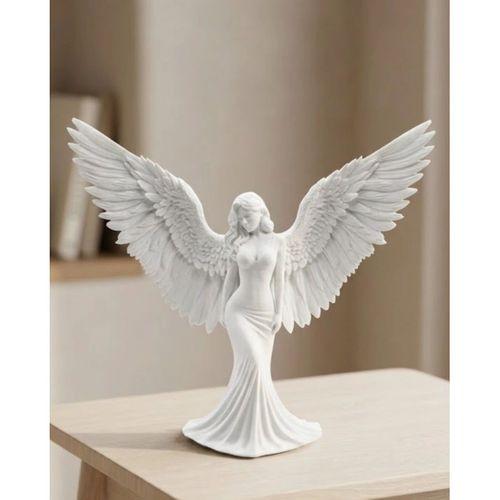 Dekoratif Melek İnsan Figürlü 3d Heykel Biblo Modern Ev Dekoru