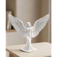 Dekoratif Melek İnsan Figürlü 3d Heykel Biblo Modern Ev Dekoru