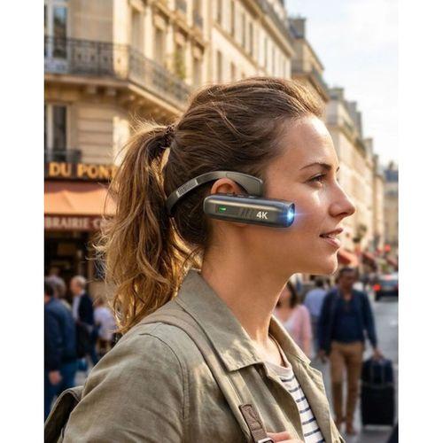 Kablosuz Wifi Bağlantılı 4k Mini Kamera 30mp Fotoğraf Giyilebilir Tasarım