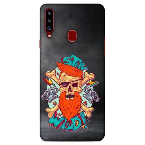 Lopard Samsung Galaxy A20s Uyumlu Kılıf Tattoo's (33) Hybrid Kılıf Stay Wild