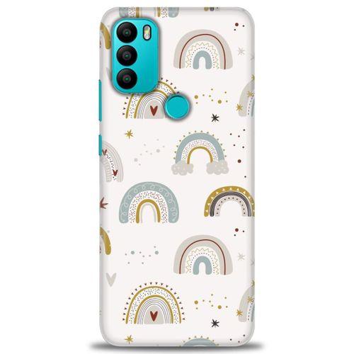 General Mobile GM 21 Plus Kılıf HD Baskılı Kılıf - Gökkuşağı + Tam Ekran Koruyucu