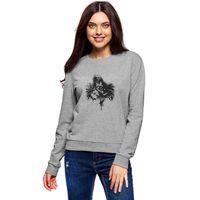 Death Logo Note Ryuk Işığı Yagami Baskılı Gri Kadın Sweatshirt
