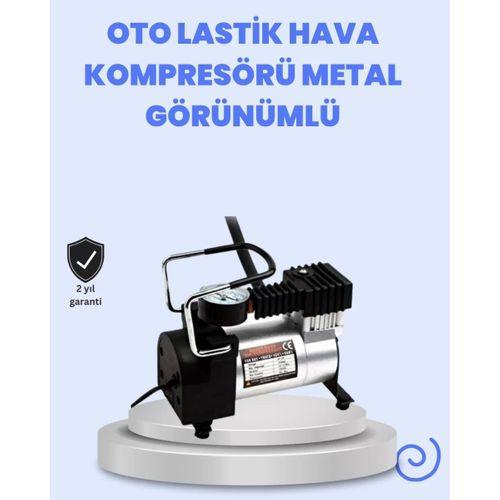 Dc 12v Metal Hava Kompresörü Araç Lastik Şişirme 35l/dk